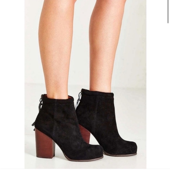 Jeffrey Campbell Black Suede Rumble Boots - Picture 1 of 9